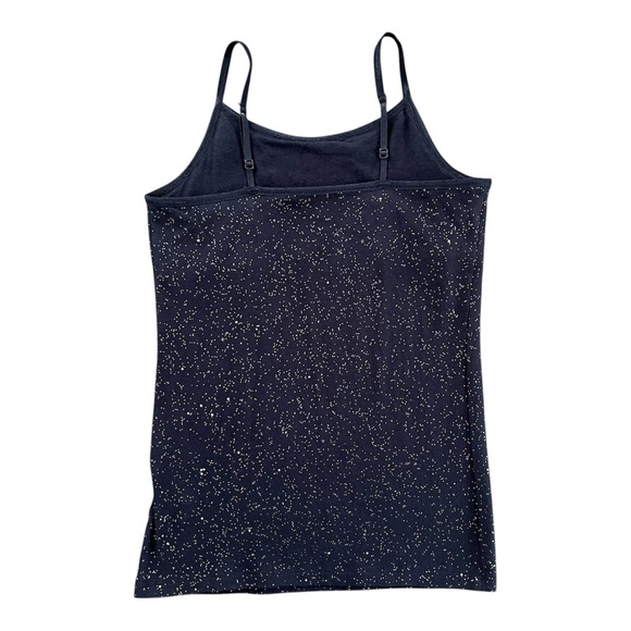 So Girls 12 Cutest Cami Tank Top Fitted Camisole Black Sparkle Adjustable Straps - Picture 2 of 4